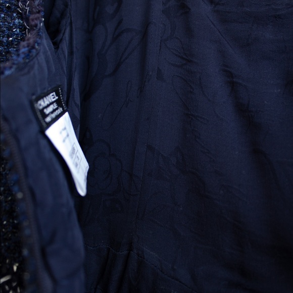 $13600 Chanel S/S 2012 Starry Night Navy Fantasy Tweed Gripoix 12P Maxi Dress - Picture 14 of 15